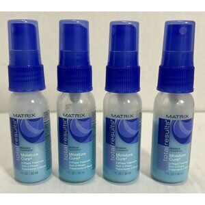Matrix Moisture Cure 2‑Phase Leave‑In Spray 4 Travel Minis 4 oz Total New